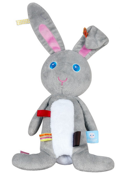 Kuscheltier mit Labels
