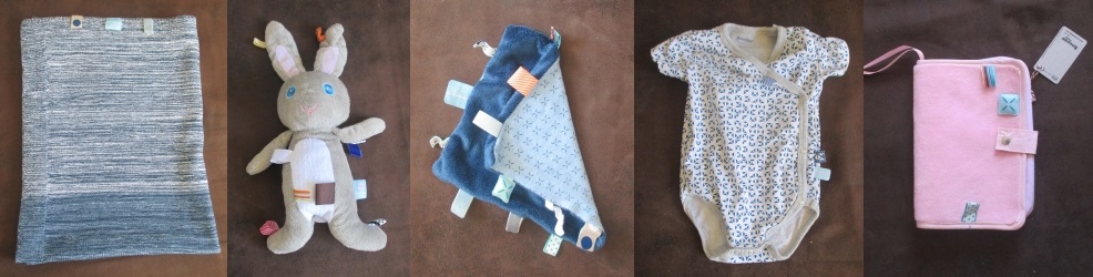 Kleidung und Accessoires mit Labels