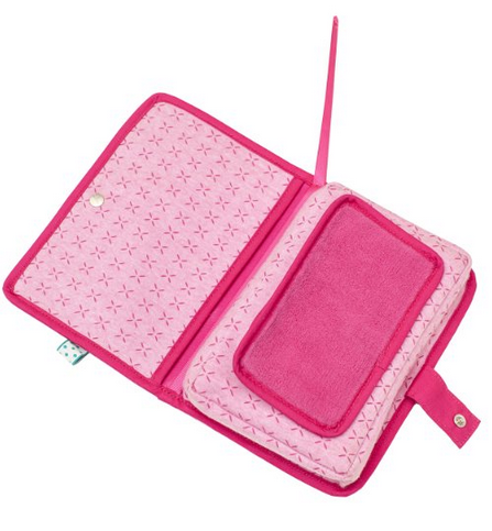 Tasche für Windeln und Feuchttücher rosa