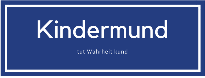 Kindermund Logo blau